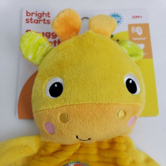 Bright Starts Baby Teether Snuggle & Teethe Giraffe Soft Toy Crinkle Soother - Picture 2 of 8